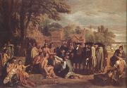 Benjamin West William Penn's Treaty with the Indians (nn03) china oil painting artist